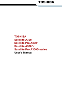 Toshiba A300 Psagda 01c00r A300 Psagda 01d00r A300 Psagda 03d00r Manual Usermanual Com
