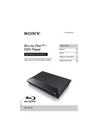 Sony BDP-S3100 Manual - usermanual.com